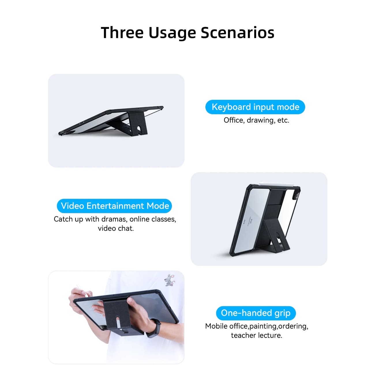 کاور بادیگارد مدل KickStand مناسب برای تبلت اپل iPad 7/8/9 10.2 — تصویر ۵
