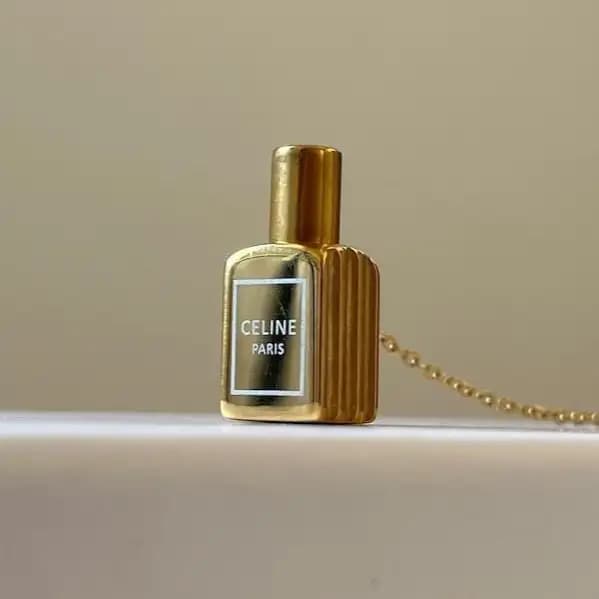 گردنبند و آویز زنانه و دخترانه استیل عطر یار عشق ضد حساسیت رنگ ثابت کد amp — تصویر ۴