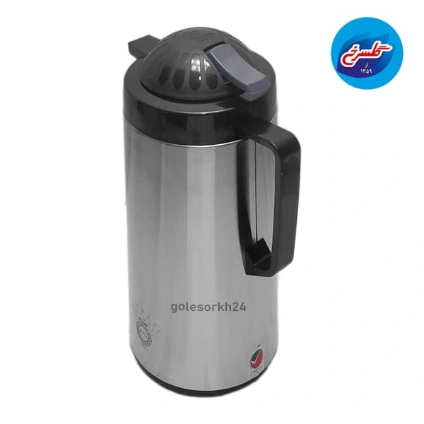 فلاسک الغمه شیشه دار بدنه استیل 1/9 لیتر — تصویر ۵