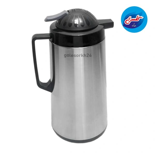 فلاسک الغمه شیشه دار بدنه استیل 1/9 لیتر — تصویر ۶