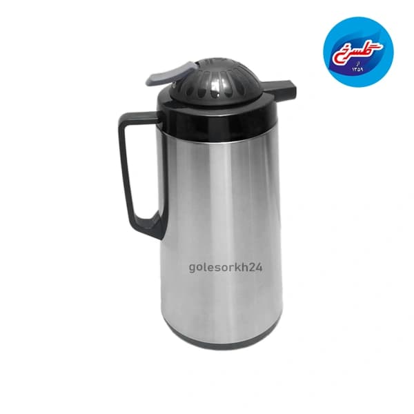 فلاسک الغمه شیشه دار بدنه استیل 1/6 لیتر — تصویر ۵
