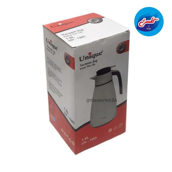 فلاسک رنگی 1/6 لیتر یونیک شیشه دار مدل UN-1985 — تصویر ۲