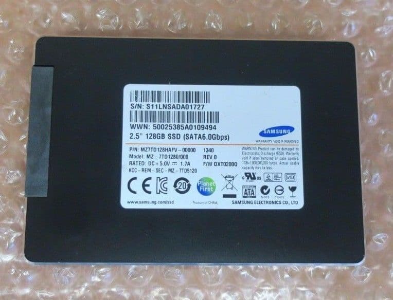 هارد SSD استوک Samsung 128GB سامسونگ استوک — تصویر ۲