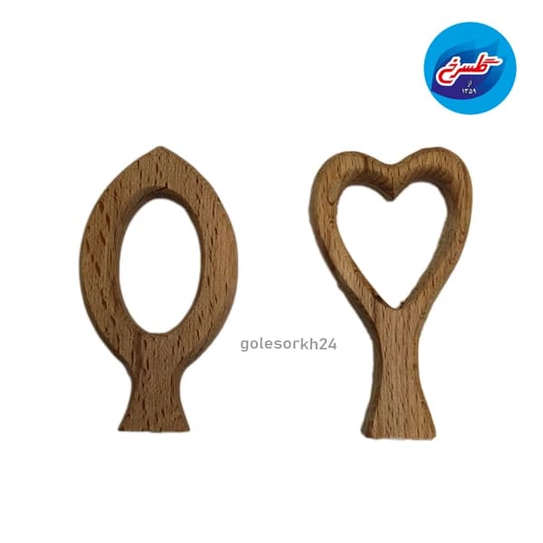 اردوخوری سرامیکی طرح گل دسته چوبی — تصویر ۳