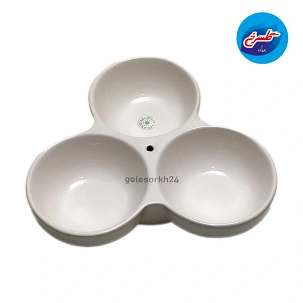 اردوخوری سرامیکی طرح دایره دسته چوبی — تصویر ۳