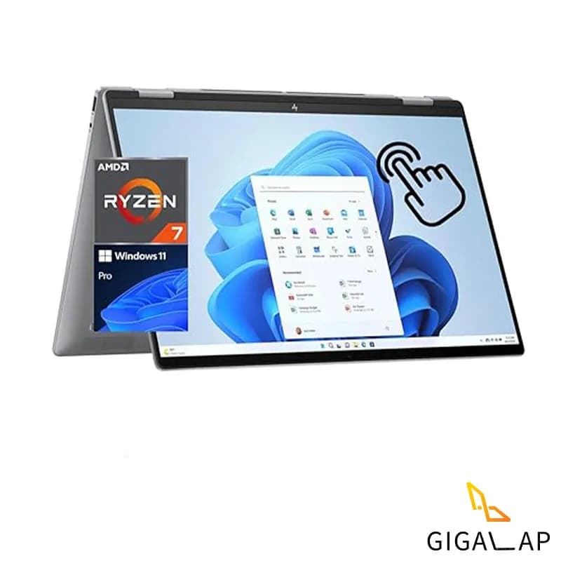لپ تاپ HP ENVY 16 مدل R7 8840HS 16GB 512GB SSD 512MB AMD 16,1 2K TOUCH X360