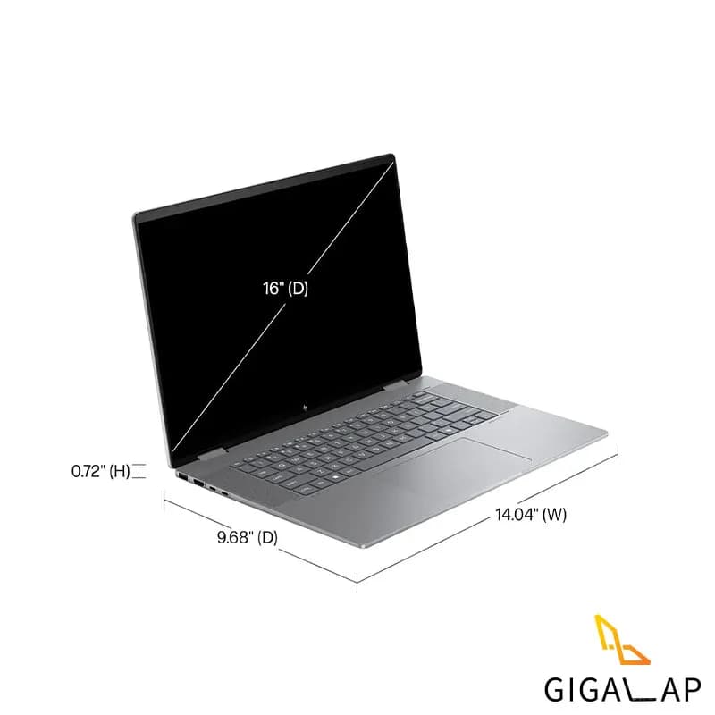 لپ تاپ HP ENVY 16 مدل R7 8840HS 16GB 512GB SSD 512MB AMD 16,1 2K TOUCH X360 — تصویر ۳