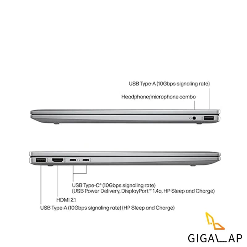 لپ تاپ HP ENVY 14 مدل R7 8840HS 16GB 512GB SSD 512MB AMD 14,1 2K TOUCH X360 — تصویر ۳