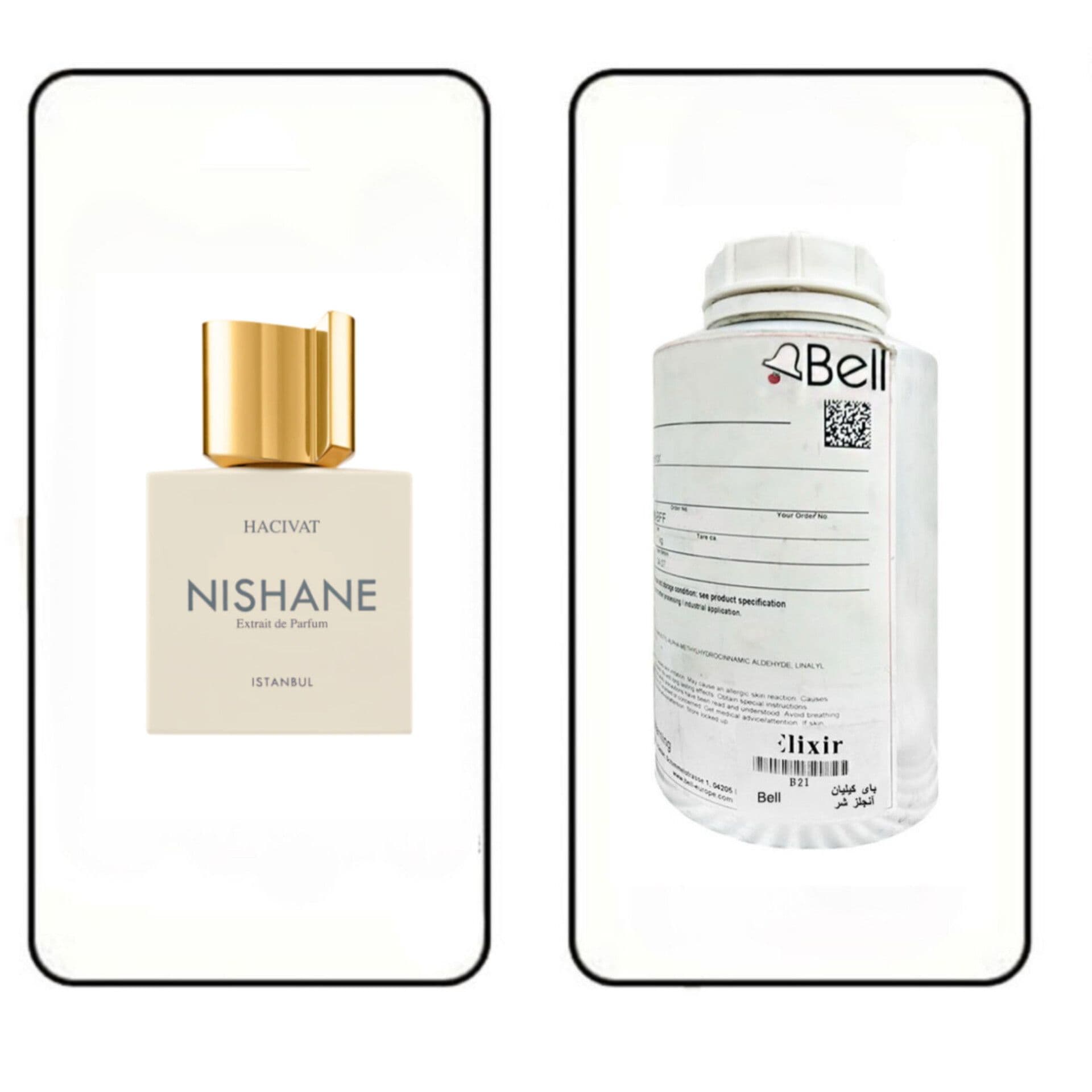 عطر گرمی نیشان ( هاجیوات ) برند بل (BELL)