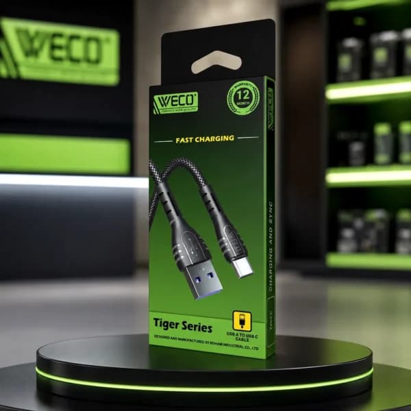 کابل شارژ ویکو WeC-48 Tiger Type-C گارانتی 12 ماهه — تصویر ۲
