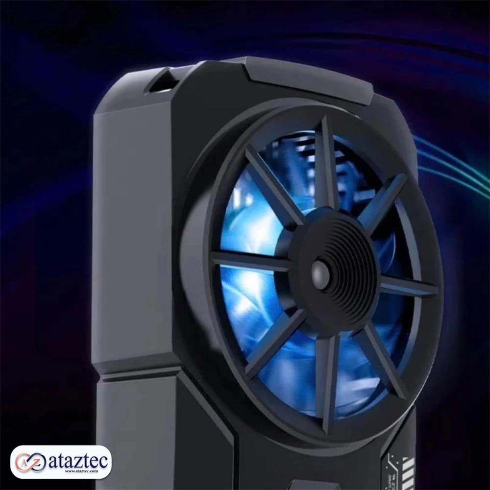 فن خنک کننده موبایل MEMO DL-A3 با طراحی ارگونومیک و نمایشگر دما — تصویر ۳