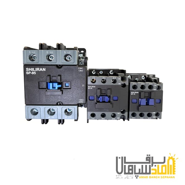 کنتاکتور 25 آمپر، 11 کیلووات، بوبین 220VAC، برند شیل ایران ShilIran مدل SP-25