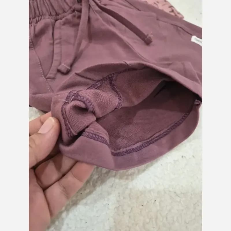 ست تیشرت و شلوارک دخترانه طرح پلنگی پنبه لاکرا سایز 35 تا 50 — تصویر ۷