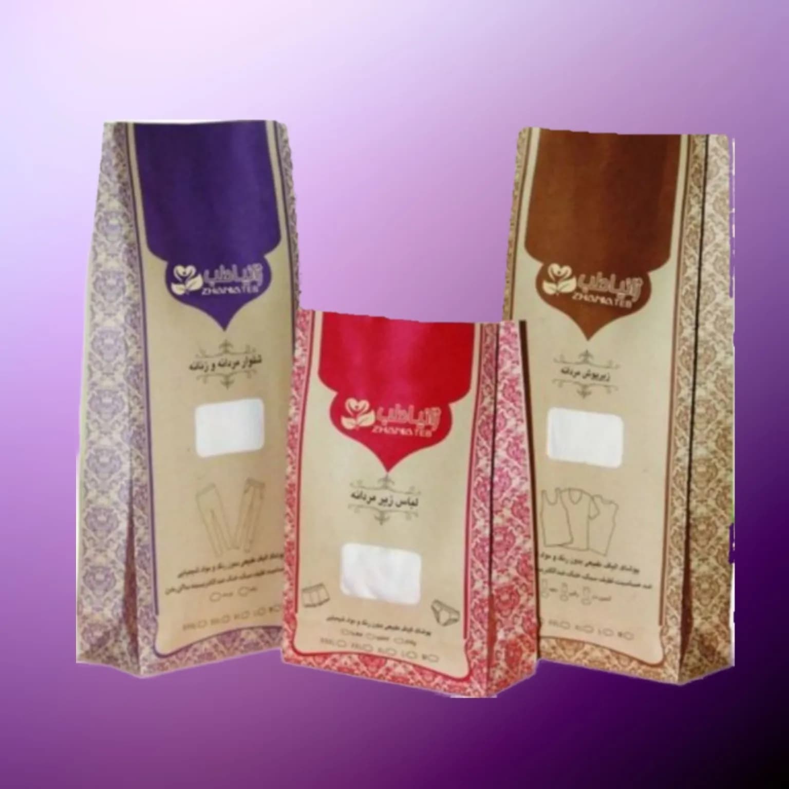 3 عدد سوتین زنانه ژانیاطب نخی پنبه طبیعی کرم روشن سایز 65 تا 95 — تصویر ۴