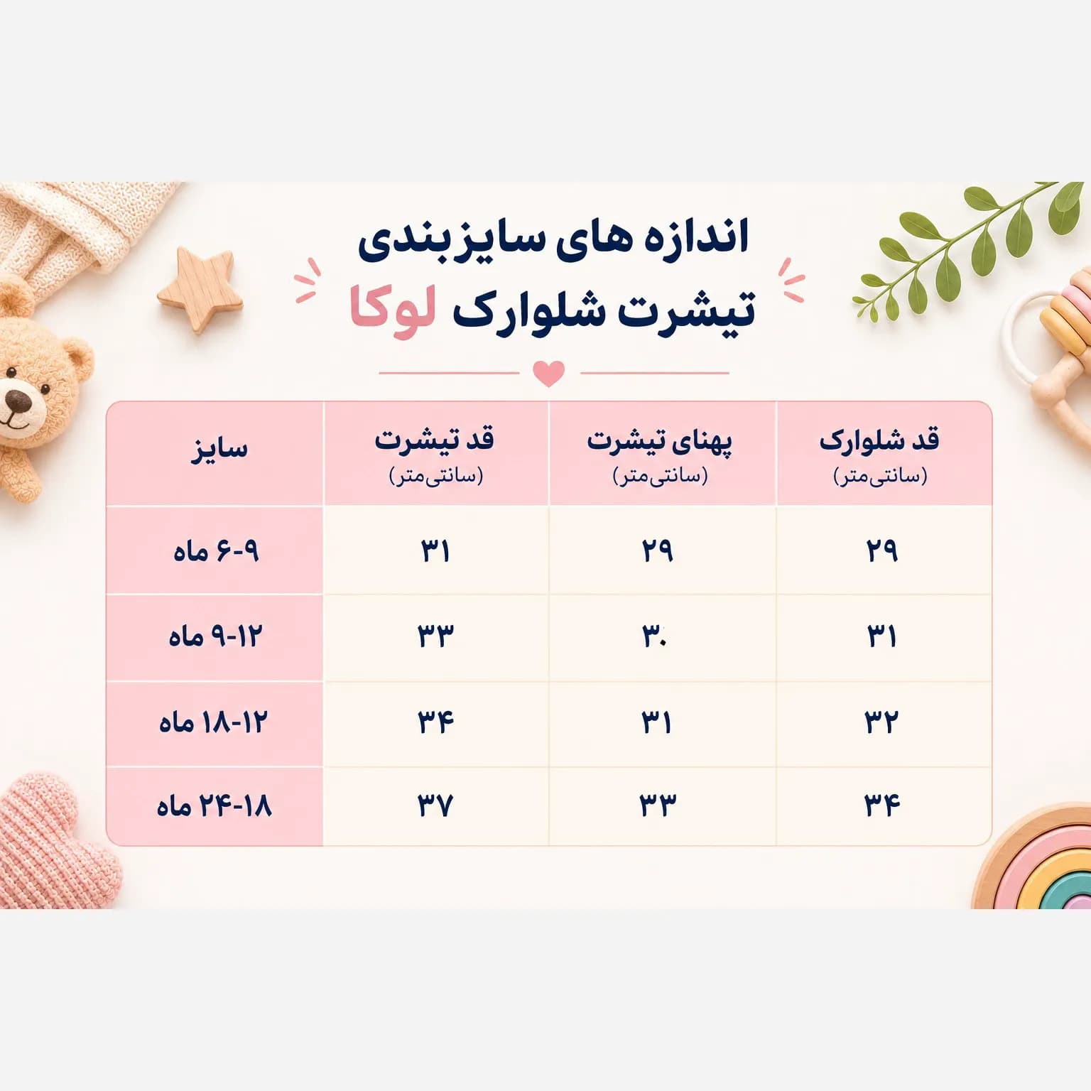 ست تیشرت و شلوارک نوزادی لوکا طرح سنجاب مناسب 6 تا 24 ماه — تصویر ۹