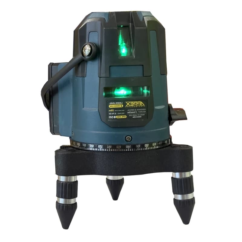 تراز لیزری 5 خط نور سبز ۳۶۰ درجه اپکس مدل APX-2105
