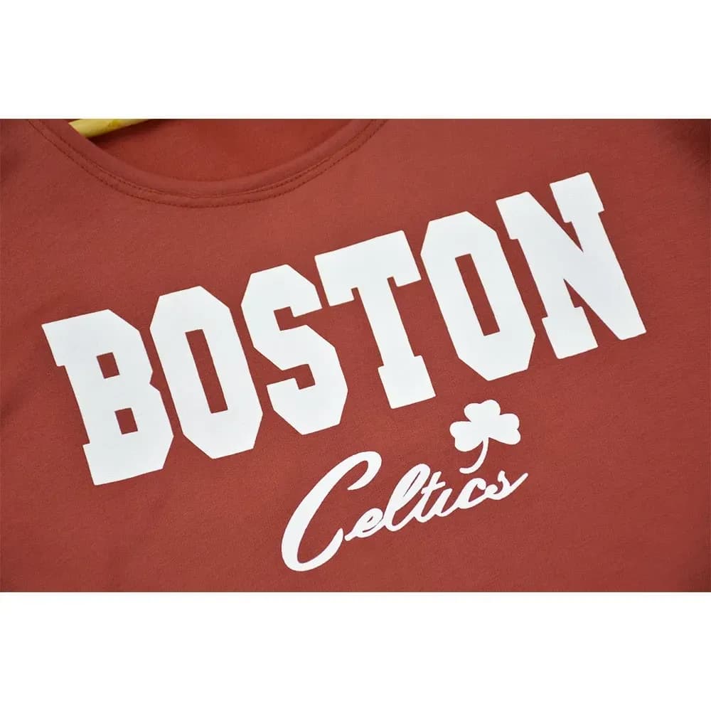 ست تیشرت و شلوار زنانه طرح BOSTON کد 11740 فری سایز — تصویر ۲