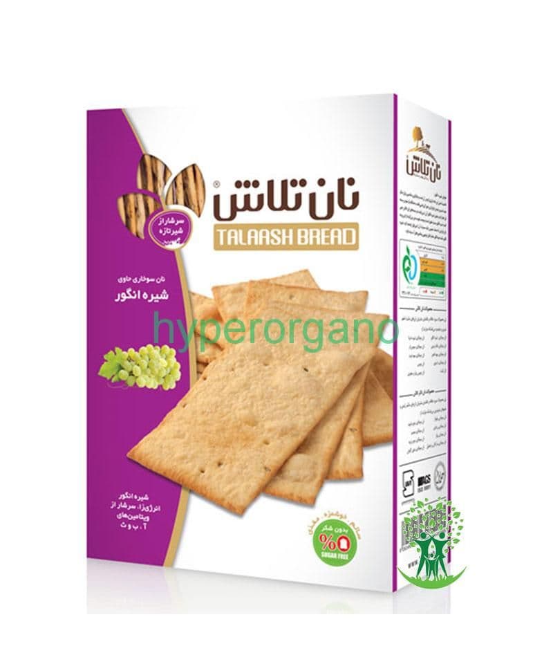 نان سوخاری حاوی شیره انگور 400 گرمی دکتر تلاش
