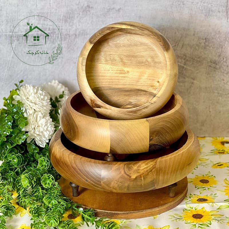ظروف پذیرایی چوب گردو — تصویر ۲