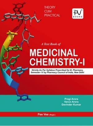 دانلود کتاب A TEXTBOOK OF MEDICINAL CHEMISTRY-1(Pee Vee-PV Books)