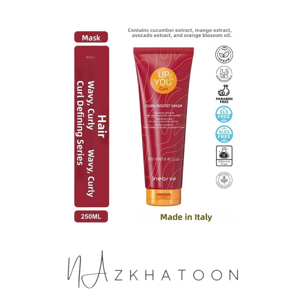 اینبریا ماسک مخصوص موی فر کرلی بوست 250میل | Inebrya Curl Boost Mask — تصویر ۲