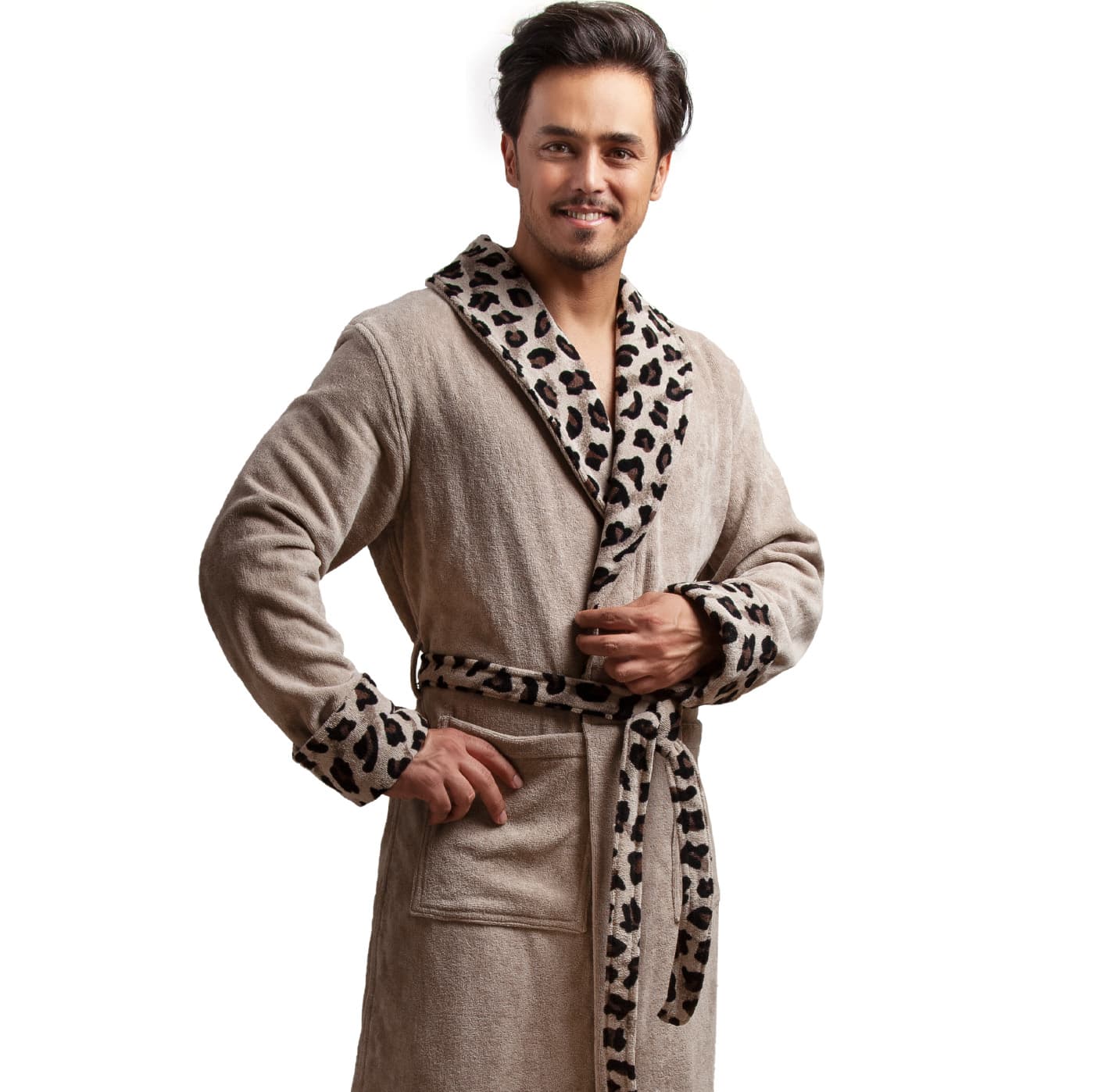 حوله پالتویی جگوار خاکی سایز S تا XXL