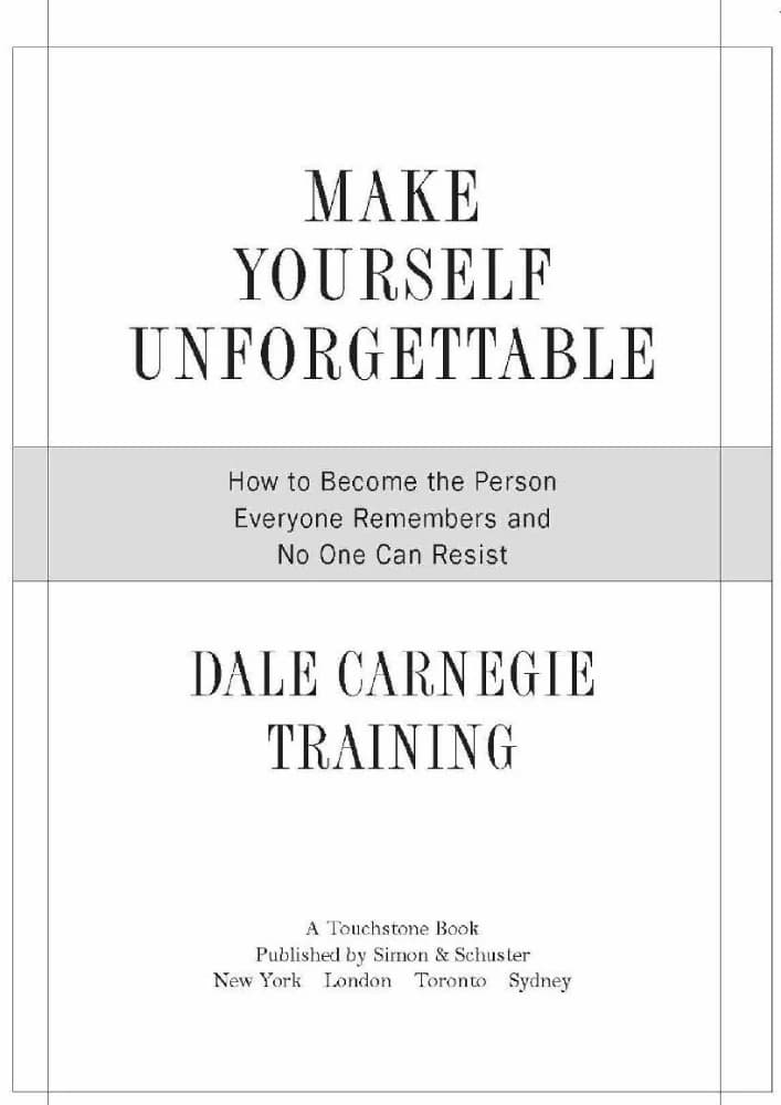 کتاب Make Yourself Unforgettable (فراموش‌نشدنی شوید) نسخه انگلیسی PDF