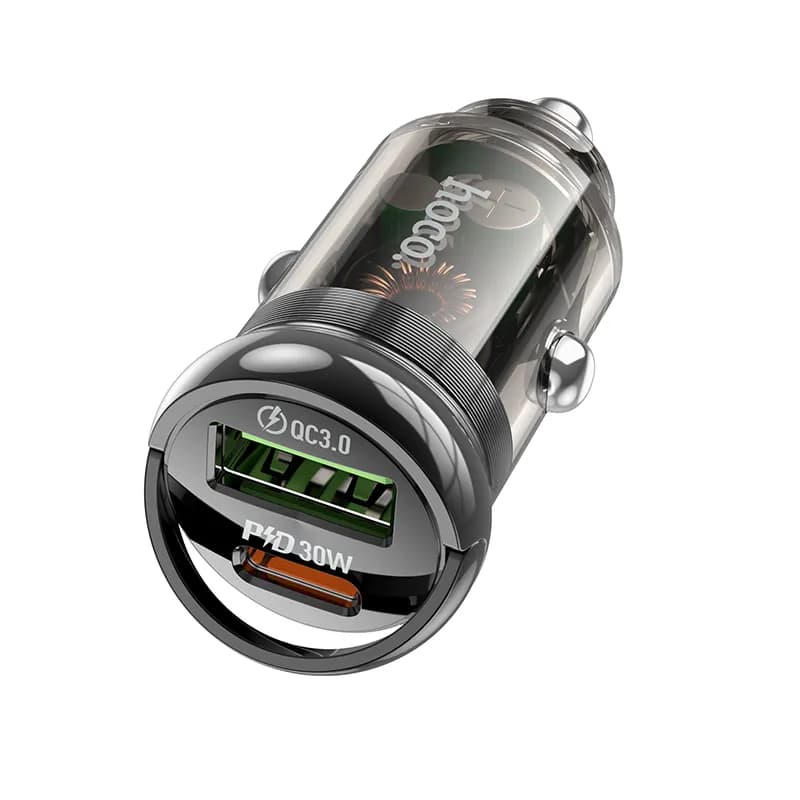 شارژر فندکی 30 وات هوکو مدل Z53A USB — تصویر ۲