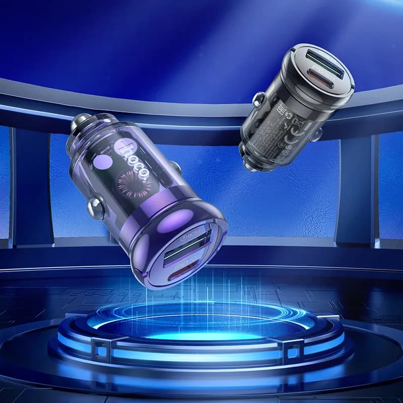 شارژر فندکی 30 وات هوکو مدل Z53A USB — تصویر ۸