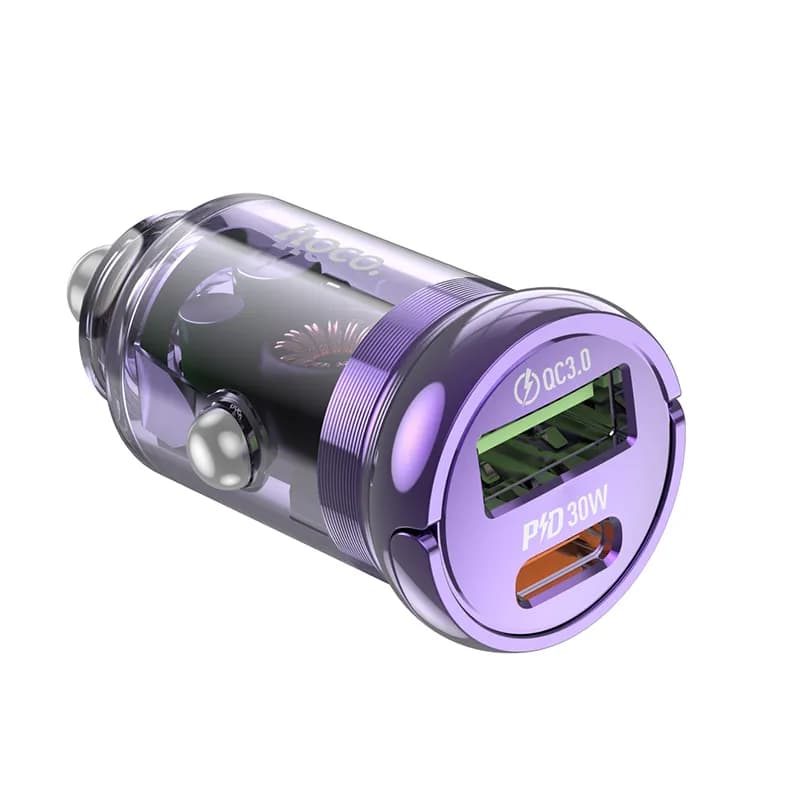 شارژر فندکی 30 وات هوکو مدل Z53A USB — تصویر ۳