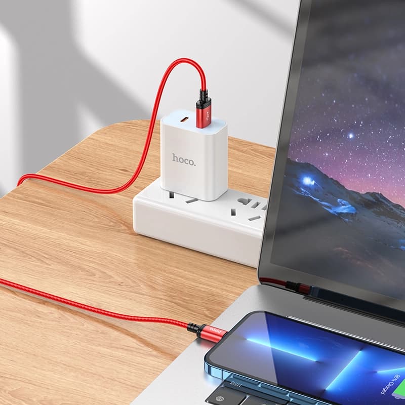 کابل شارژ USB-A به Lightning هوکو مدل X89 طول 1 متر — تصویر ۸