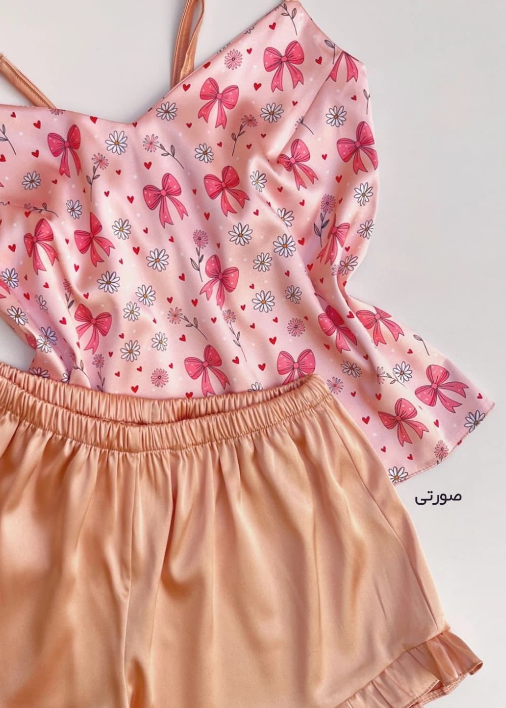ست تاپ و شلوارک راحتی زنانه مدل WCS039 — تصویر ۶