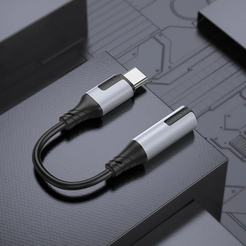 مبدل OTG جک USB-C TO AUX 3.5mm بروفون مدل BV19 — تصویر ۸