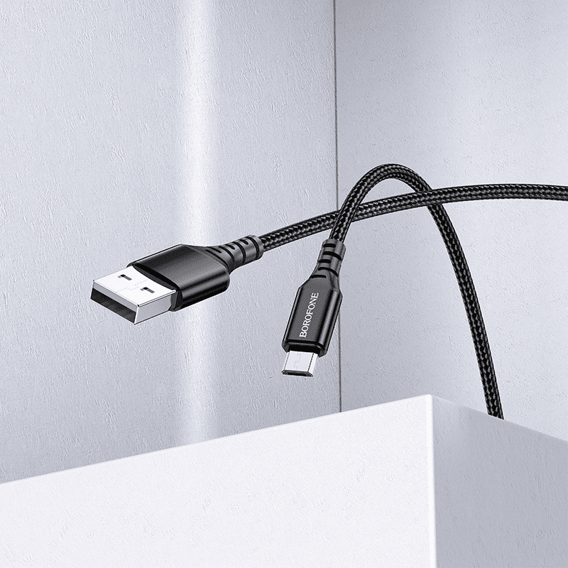 کابل شارژ USB-A به MICRO USB بروفون مدل BX54 طول 1 متر — تصویر ۷