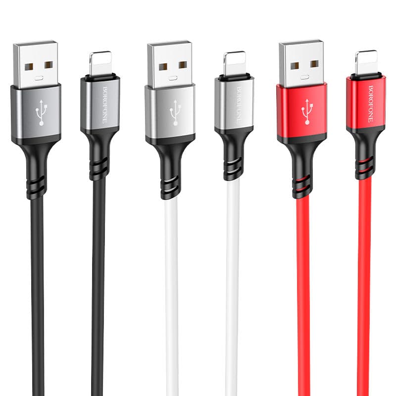 کابل شارژ USB-A به Lightning بروفون مدل BX83 طول 1 متر