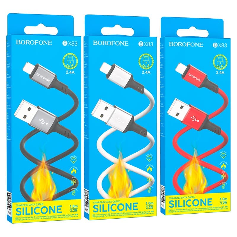 کابل شارژ USB-A به Lightning بروفون مدل BX83 طول 1 متر — تصویر ۷