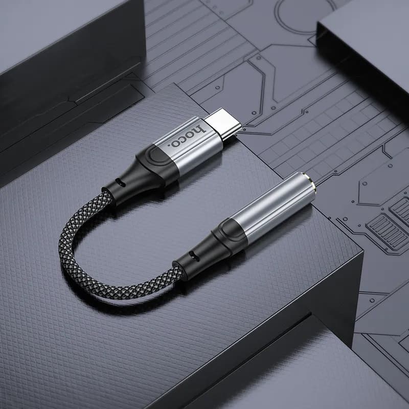 مبدل OTG جک USB-C TO AUX 3.5mm هوکو مدل LS36 — تصویر ۷
