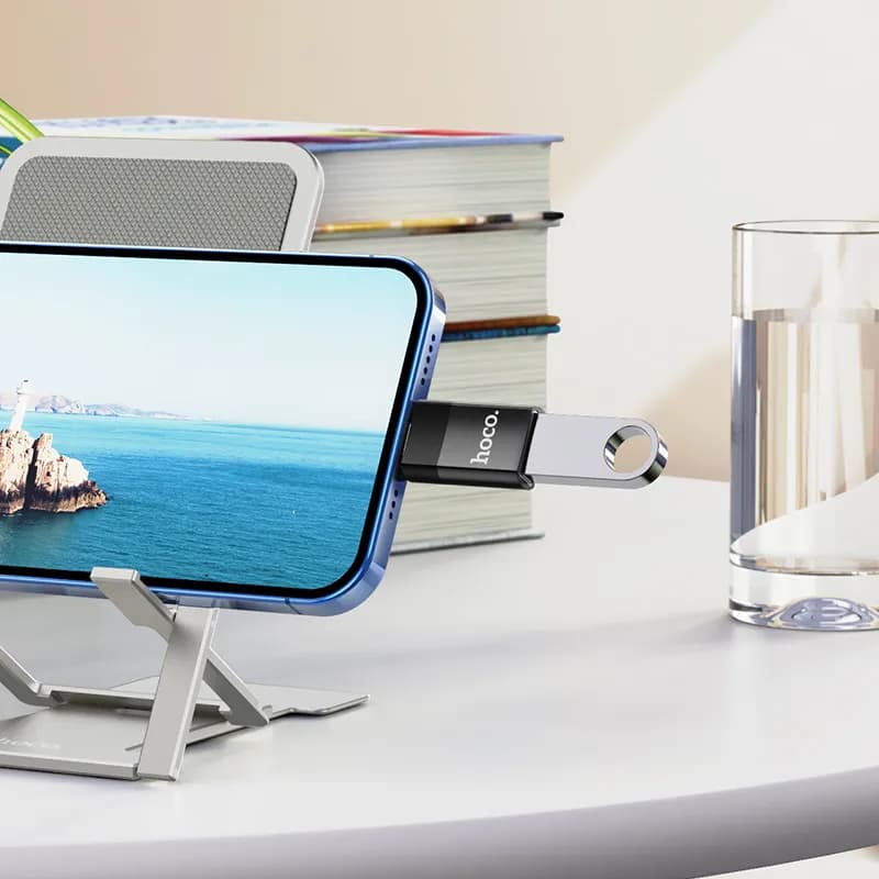 مبدل Lightning TO USB2.0 OTG هوکو مدل UA17 — تصویر ۷