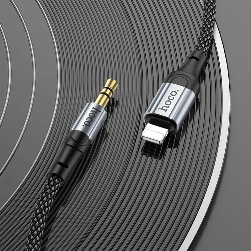 کابل صوتی Lightning TO AUX هوکو مدل UPA26 طول 1 متر — تصویر ۷