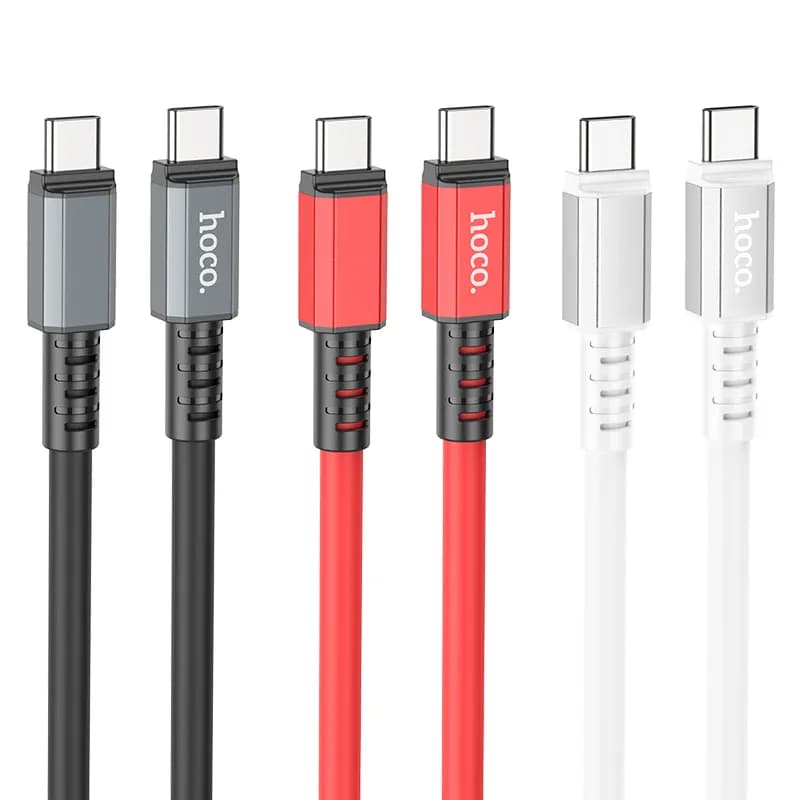 کابل شارژ 60 وات USB-C به USB-C هوکو مدل X85 طول 1 متر