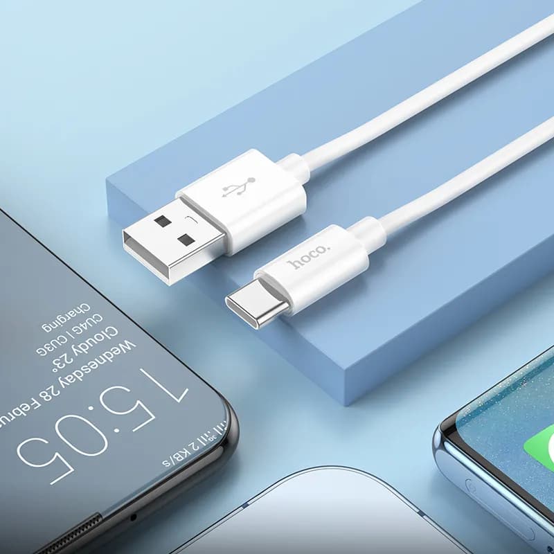کابل شارژ USB-A به USB-C هوکو مدل X87 طول 1 متر — تصویر ۷