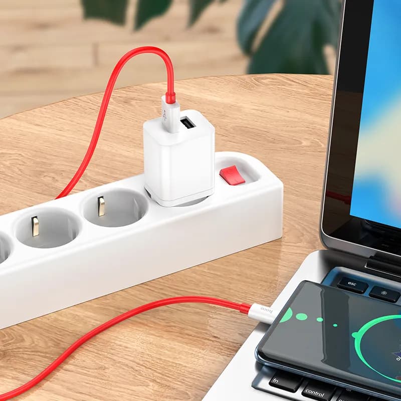 کابل شارژ USB-A به USB-C هوکو مدل X87 طول 1 متر — تصویر ۸