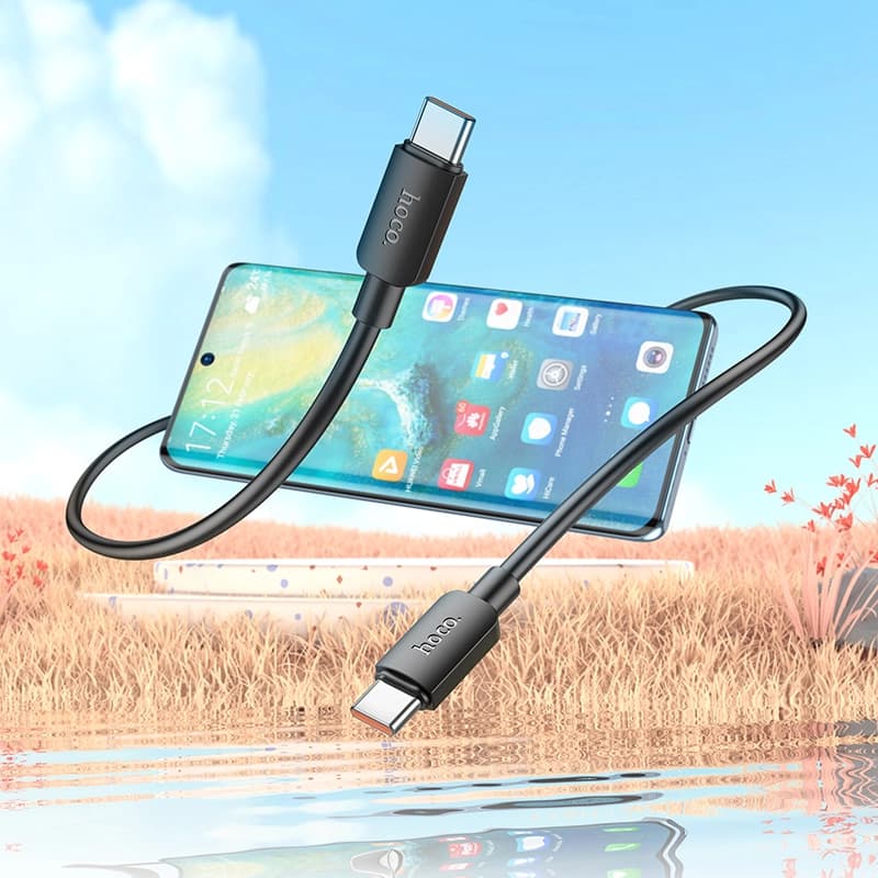 کابل شارژ 100 وات USB-C به USB-C هوکو مدل X96 طول 1 متر — تصویر ۸