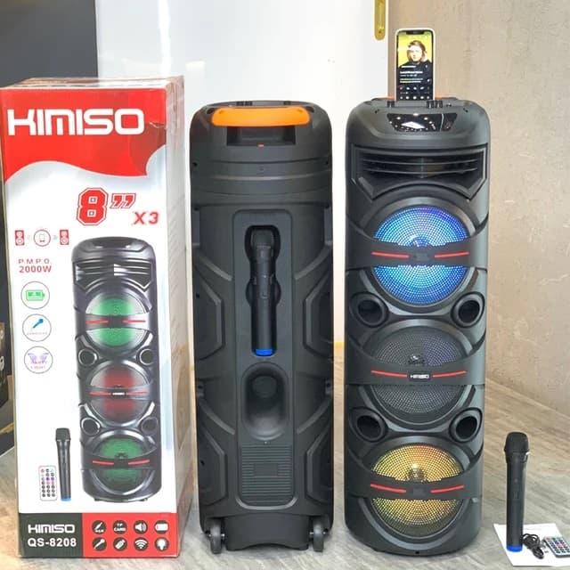اسپیکر شارژی بلوتوثی کیمیسو مدل KIMISO QS-8208 — تصویر ۴