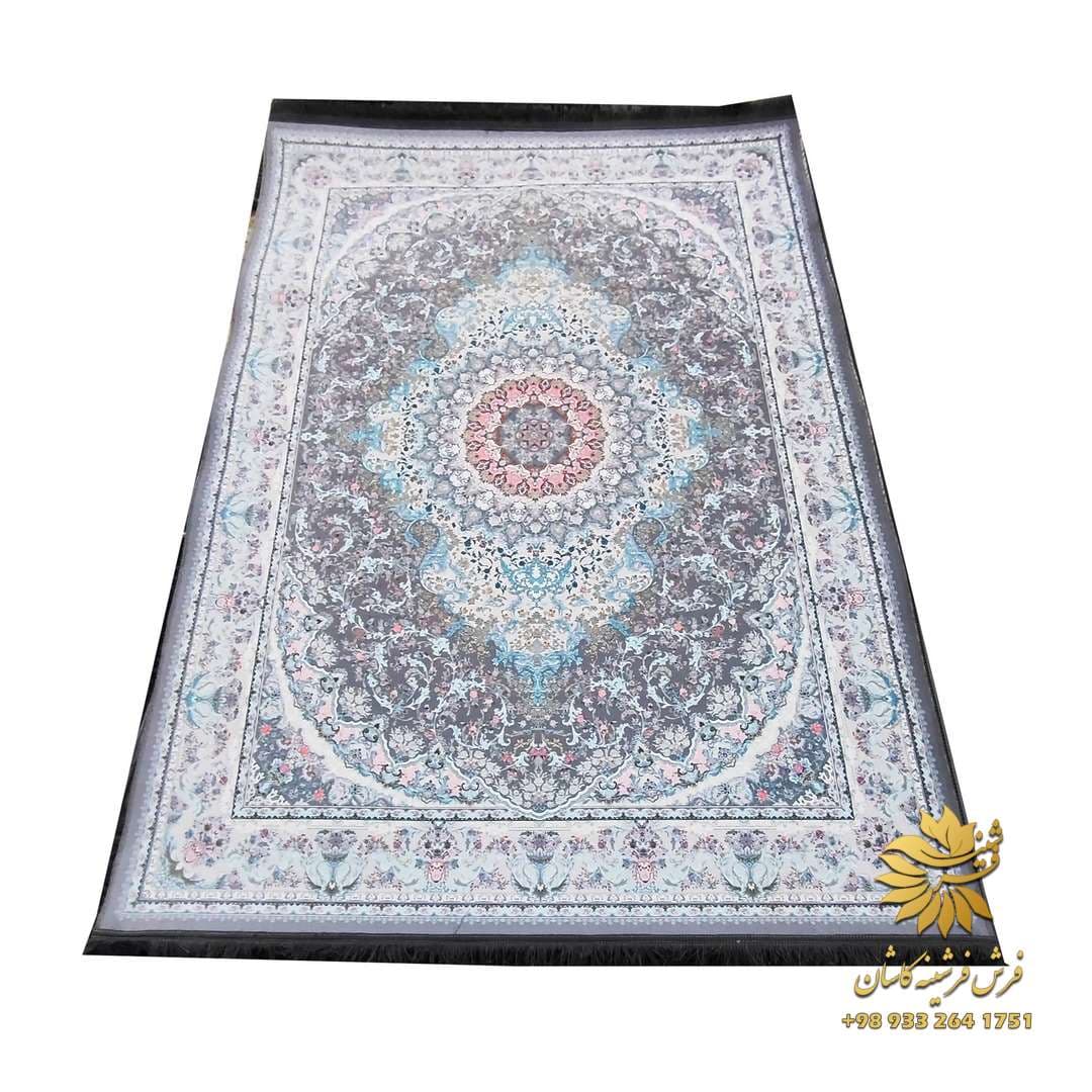 فرشینه زمینه دودی طرح فرش 1200 شانه کد sh2129