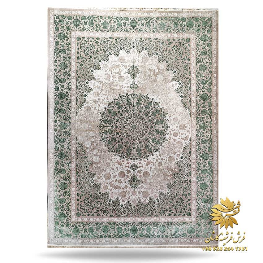 فرش وینتیج طوسی سبز 700 شانه 71037ng