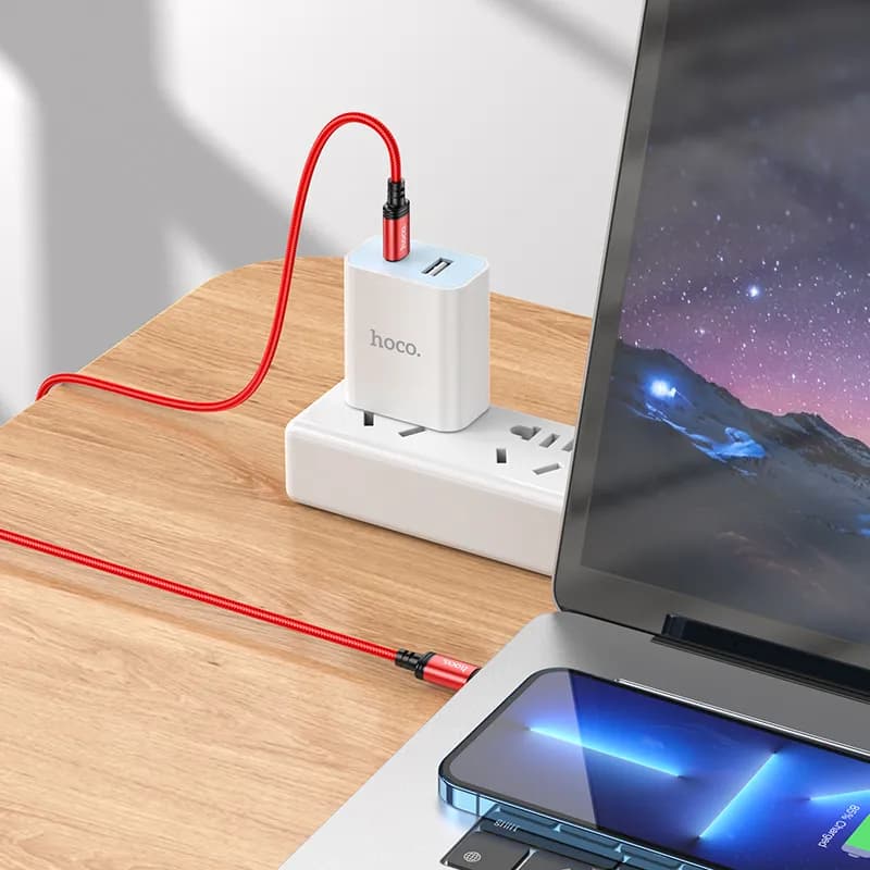 کابل شارژ 60 وات USB-C به USB-C هوکو مدل X89 طول 1 متر — تصویر ۸