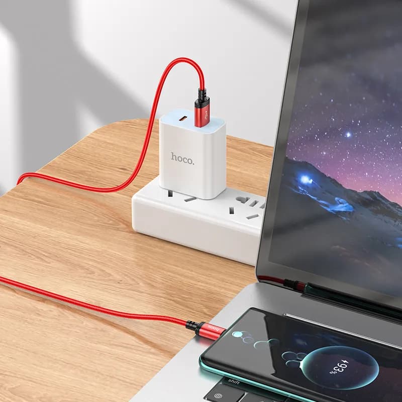 کابل شارژ USB-A به USB-C هوکو مدل X89 طول 1 متر — تصویر ۸