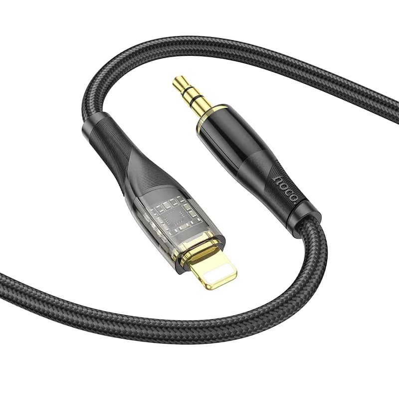 کابل صوتی Lightning TO AUX هوکو مدل UPA25 طول 1 متر — تصویر ۴