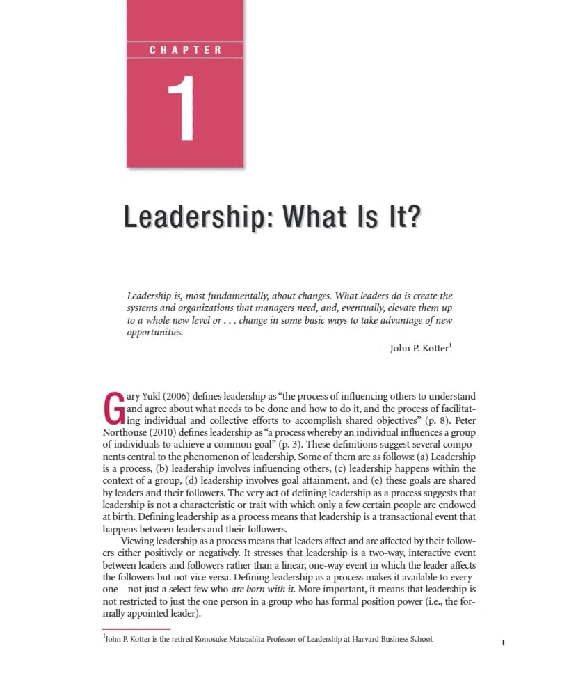 کتاب Leadership: What Is It (رهبری چیست؟) نسخه انگلیسی PDF | جان پی.کاتر